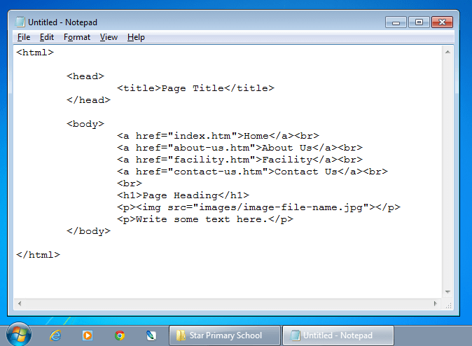 سانچہ کے لیے HTML کوڈ لکھیں سانچہ کے لیے HTML کوڈ لکھیں