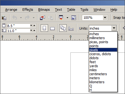 اسکرین کے لیے پگزلز اور پرنٹ کے لیے ملی میٹرز یا انچز کا انتخاب کریں۔ اسکرین کے لیے پگزلز اور پرنٹ کے لیے ملی میٹرز یا انچز کا انتخاب کریں