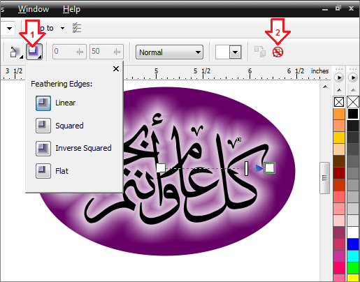 ڈراپ شیڈو کے کناروں کا اسٹائل مقرر کریں، اور ڈراپ شیڈو ایفیکٹ ختم کرنے کا آپشن