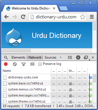 ڈروپل کا ویب پیج ایگری گیشن کے بغیر