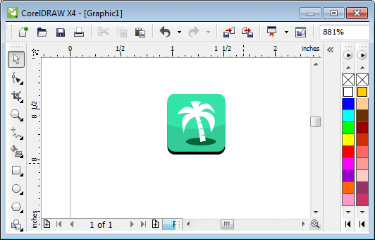 ڈنگ بیٹ فونٹ کا ایک سیمبل آئی فون ایپلی کیشن کے آئیکان کے طور پر استعمال کیا گیا ہے