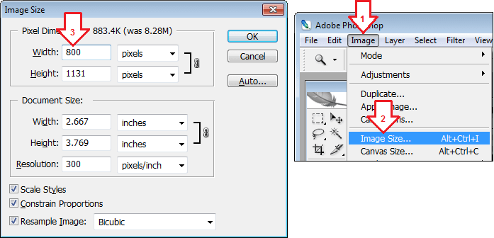 فوٹو شاپ میں امیج کا سائز حسب ضرورت تبدیل کریں